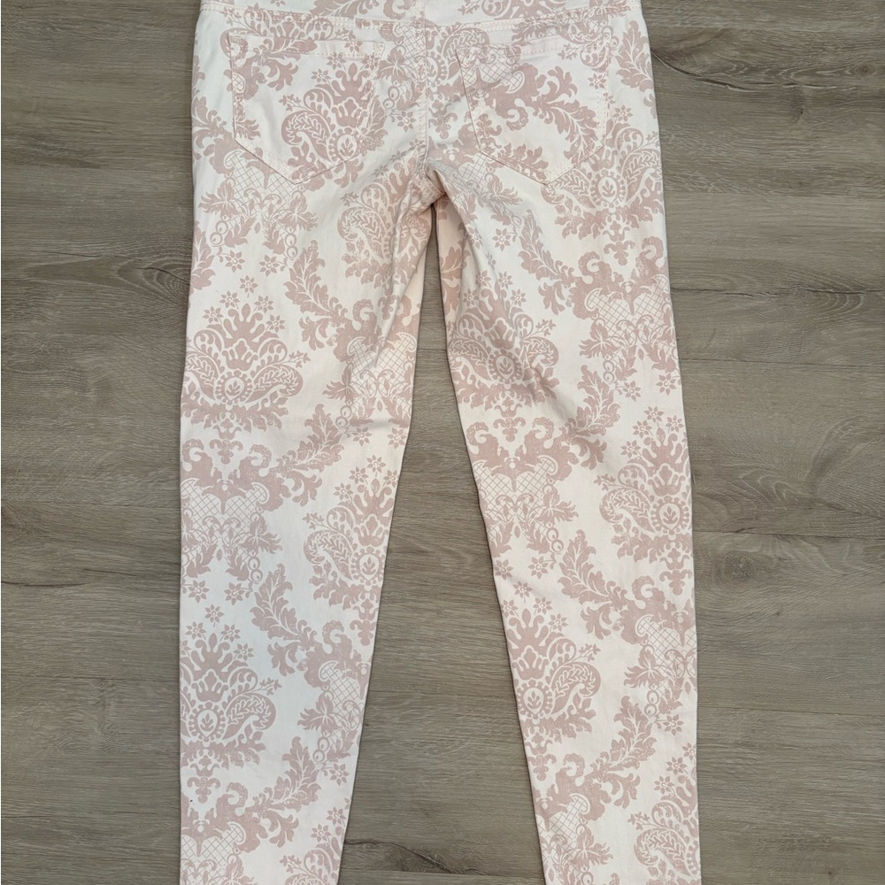 Pink Damask Patterned Pants - Picture 5 of 5